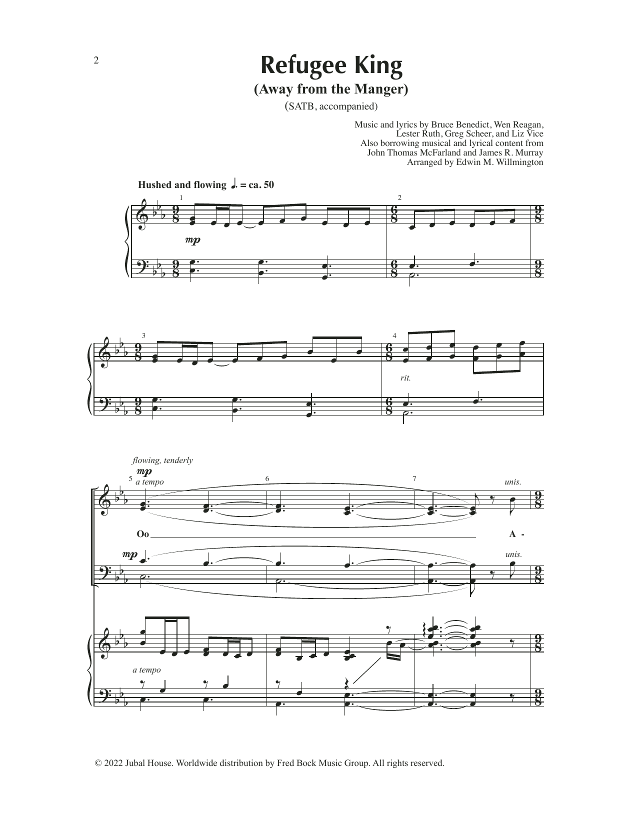 Edwin M. Willmington Refugee King (Away from the Manger) Sheet Music