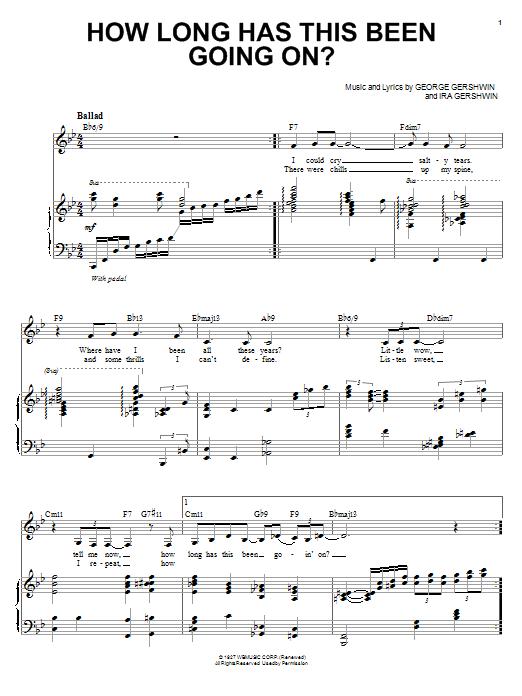 Ella Fitzgerald How Long Has This Been Going On? Sheet Music