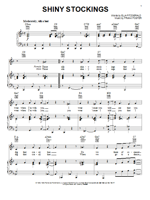 Ella Fitzgerald Shiny Stockings Sheet Music