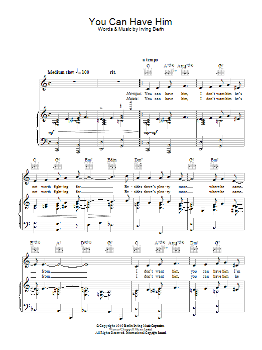 Ella Fitzgerald You Can Have Him Sheet Music
