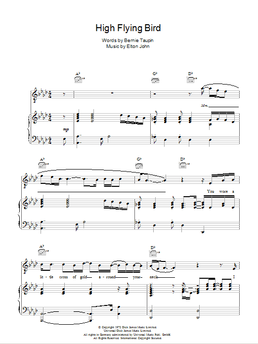 Elton John High Flying Bird Sheet Music