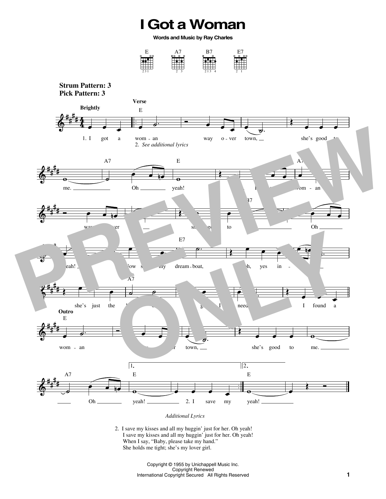 Elvis Presley I Got A Woman Sheet Music
