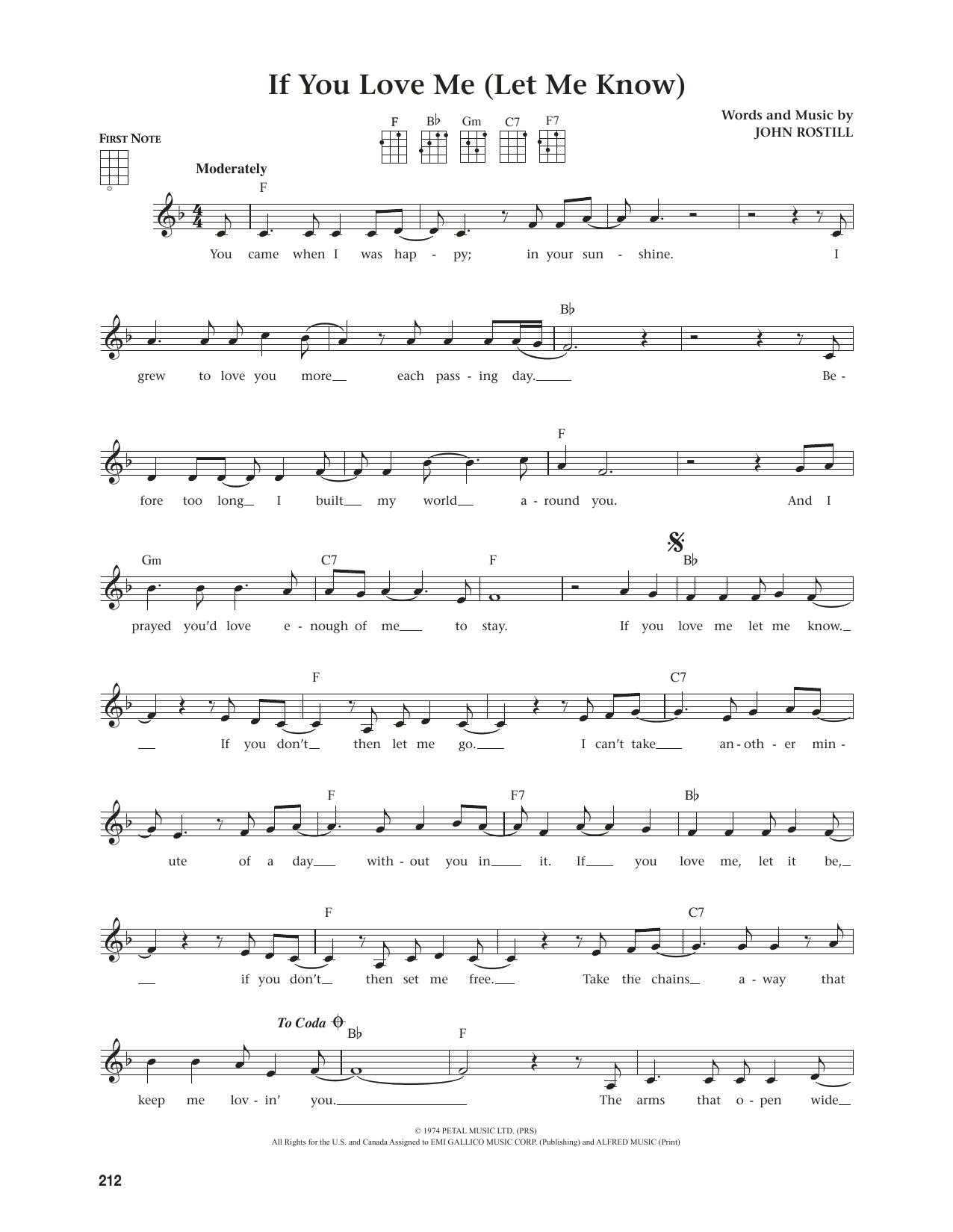 Elvis Presley If You Love Me (Let Me Know) (from The Daily Ukulele) (arr. Jim Beloff) Sheet Music
