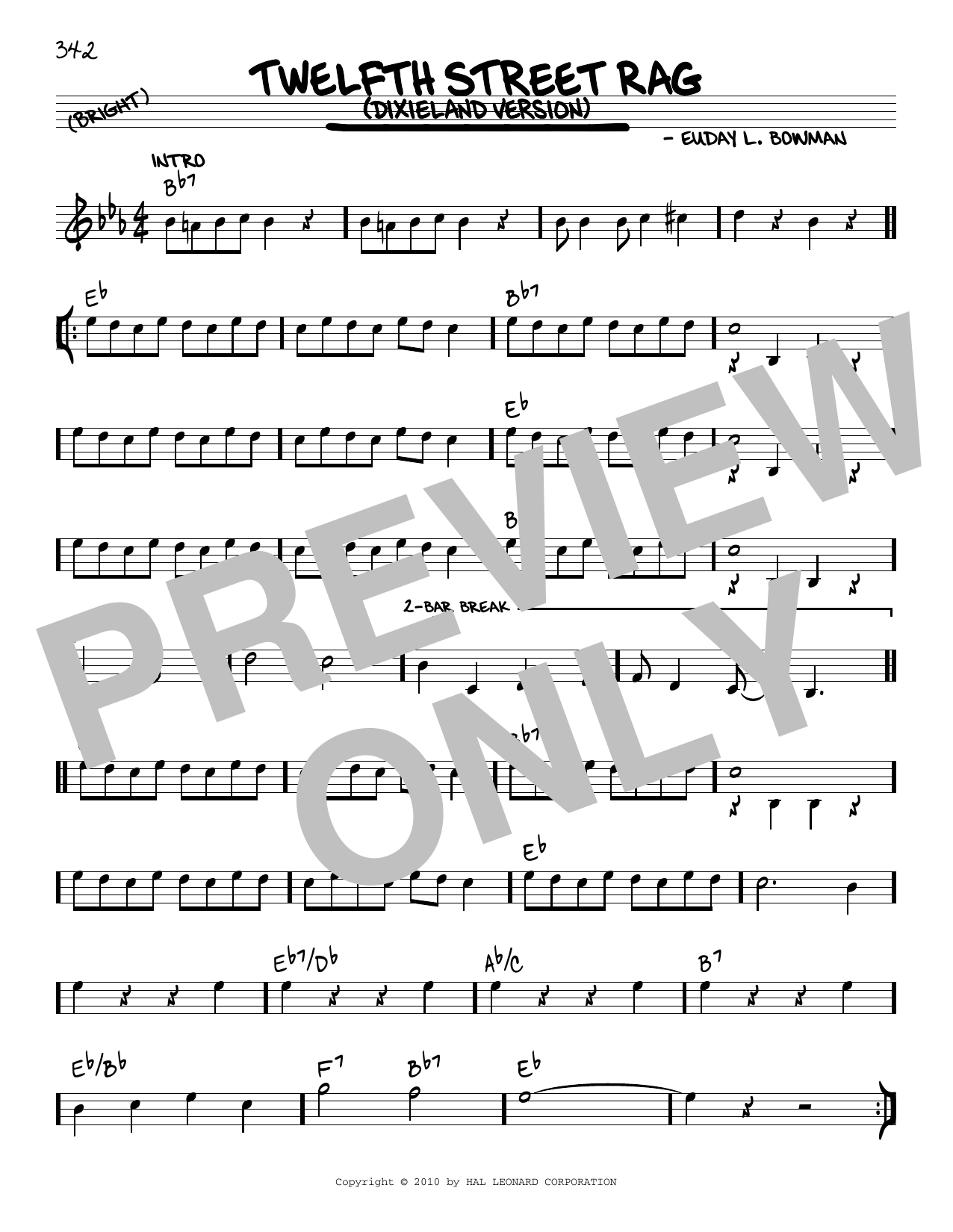 Euday L. Bowman Twelfth Street Rag (arr. Robert Rawlins) Sheet Music
