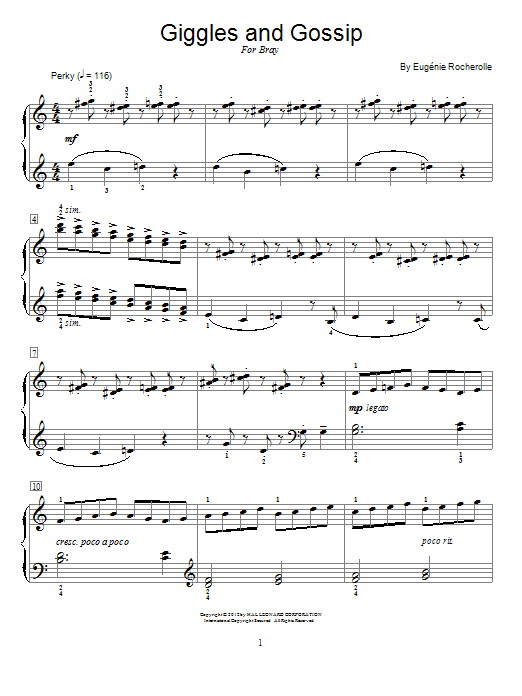 Eugénie Rocherolle Giggles And Gossip Sheet Music