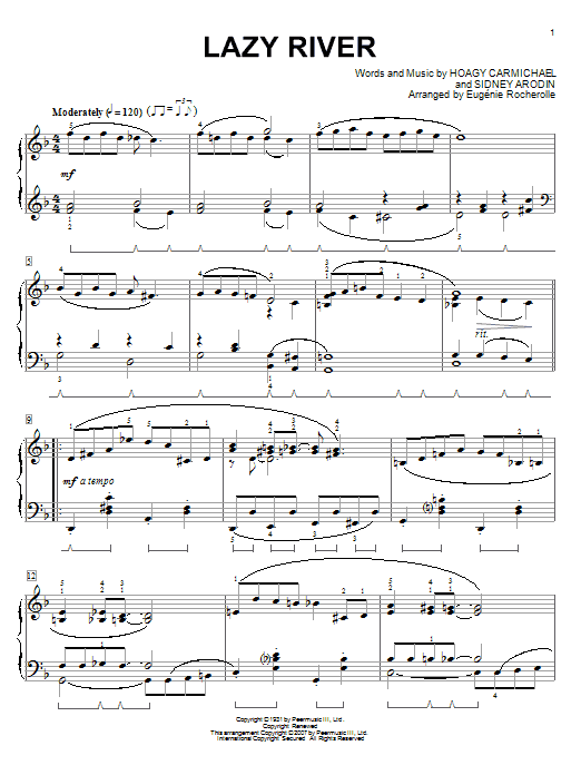 Eugénie Rocherolle Lazy River Sheet Music