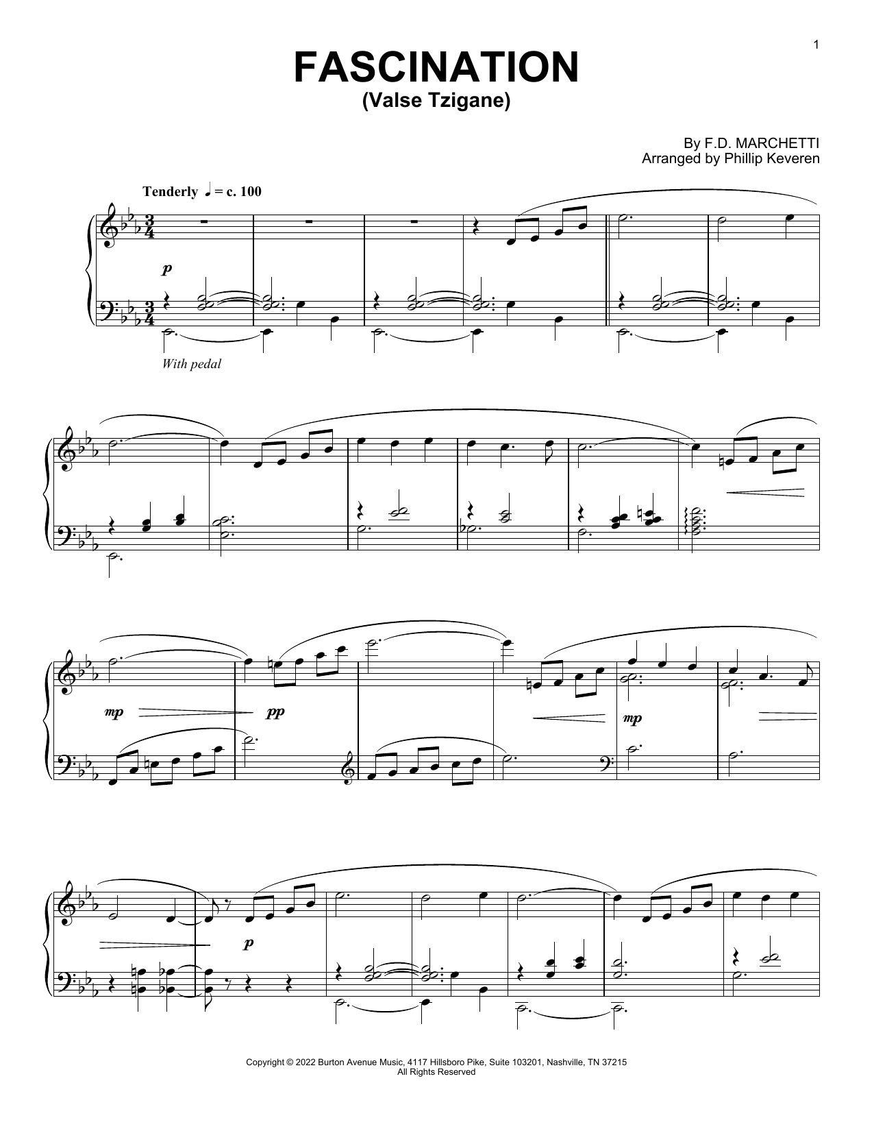 F.D. Marchetti Fascination (Valse Tzigane) (arr. Phillip Keveren) Sheet Music