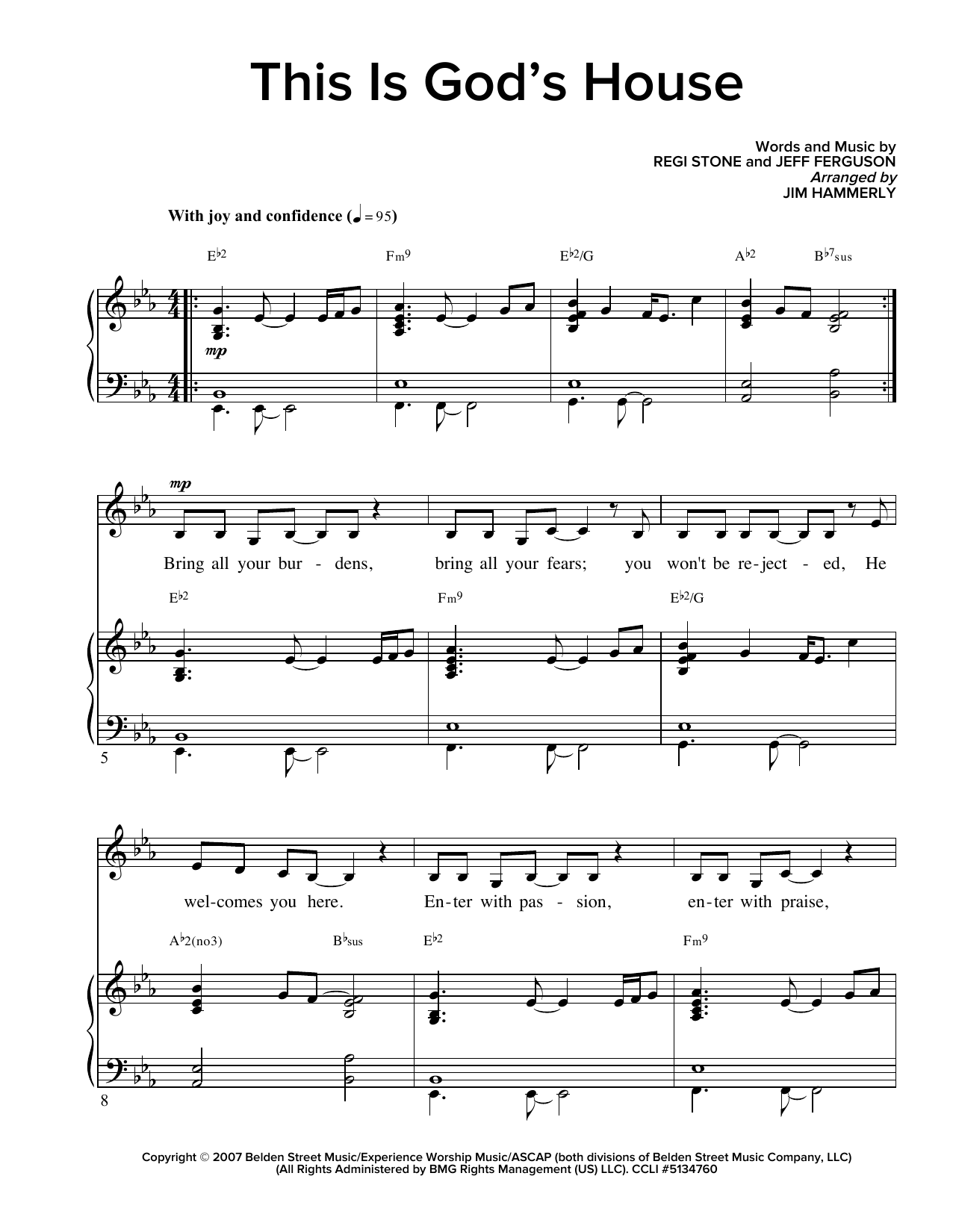 Ferguson This Is God's House Sheet Music