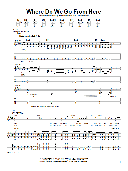 Filter Where Do We Go From Here Sheet Music
