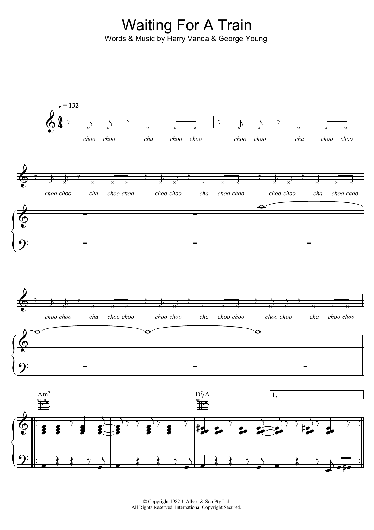 Flash And The Pan Waiting For A Train Sheet Music