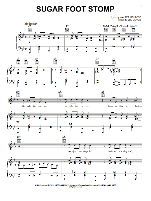 Fletcher Henderson Sugar Foot Stomp Sheet Music