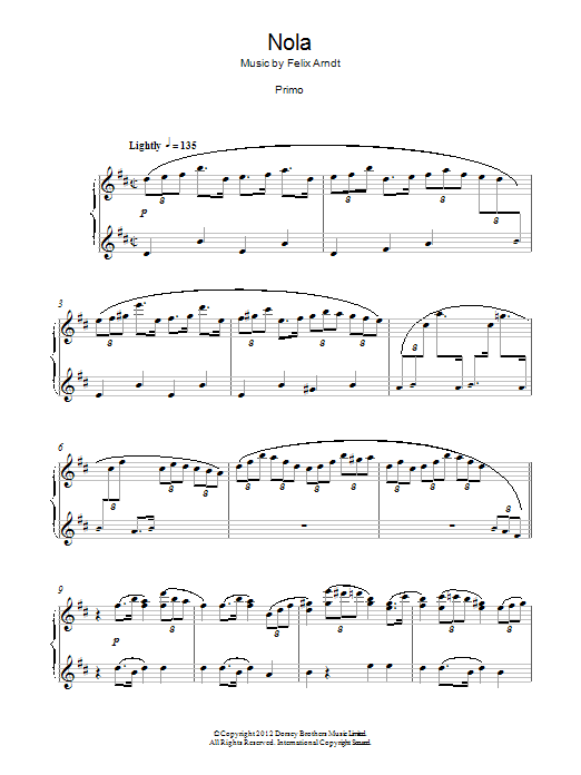 Francis Shaw Nola Sheet Music