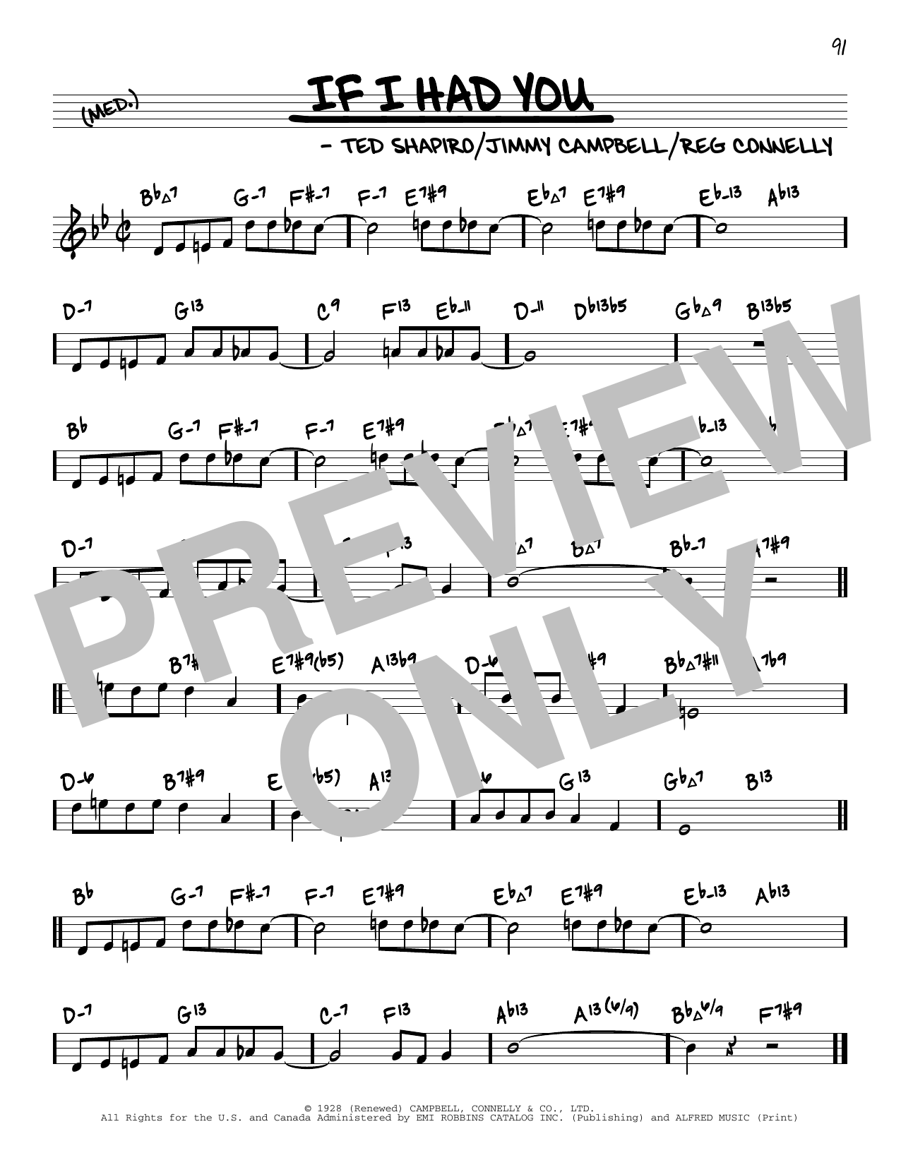 Frank Sinatra If I Had You (arr. David Hazeltine) Sheet Music