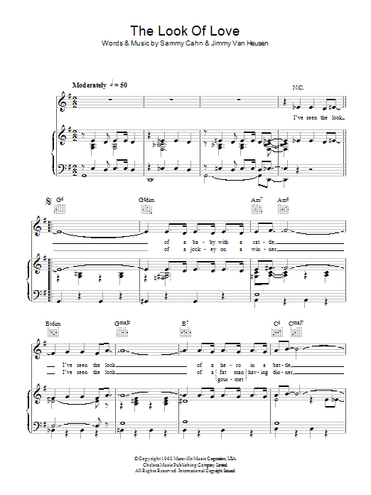 Frank Sinatra The Look Of Love Sheet Music