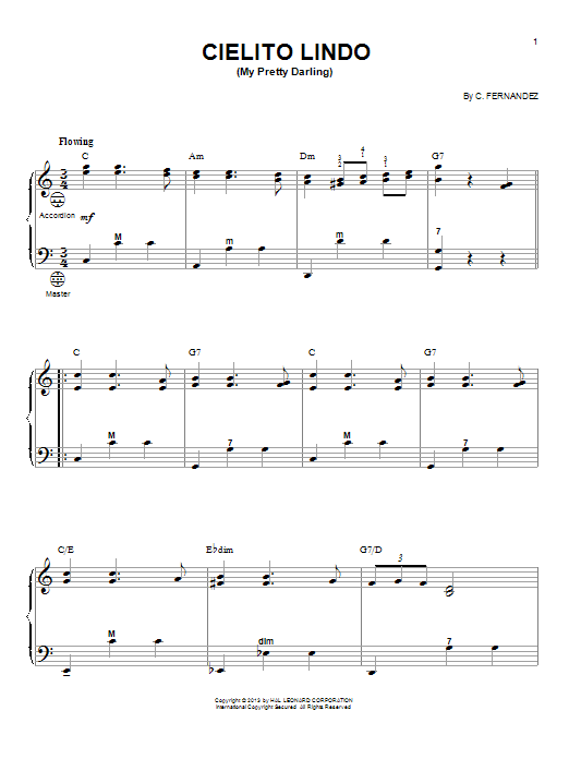 Gary Meisner Cielito Lindo (My Pretty Darling) Sheet Music