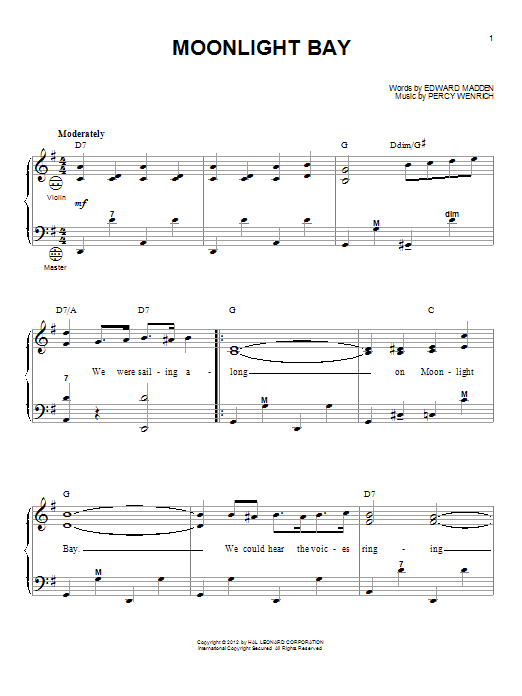 Gary Meisner Moonlight Bay Sheet Music