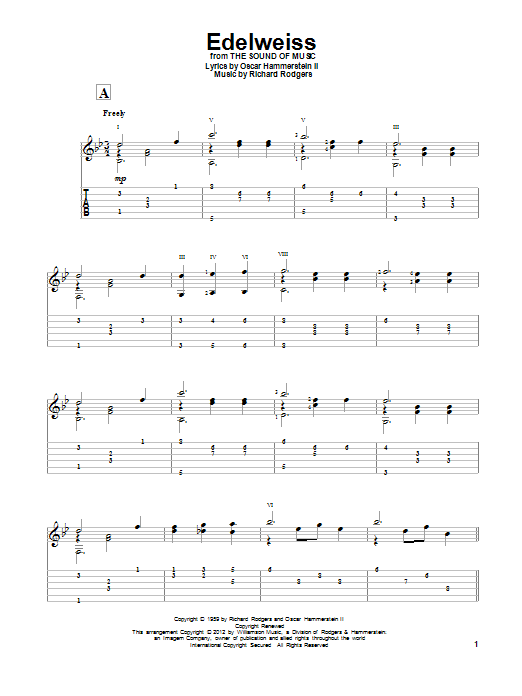 Gene Bertoncini Edelweiss Sheet Music