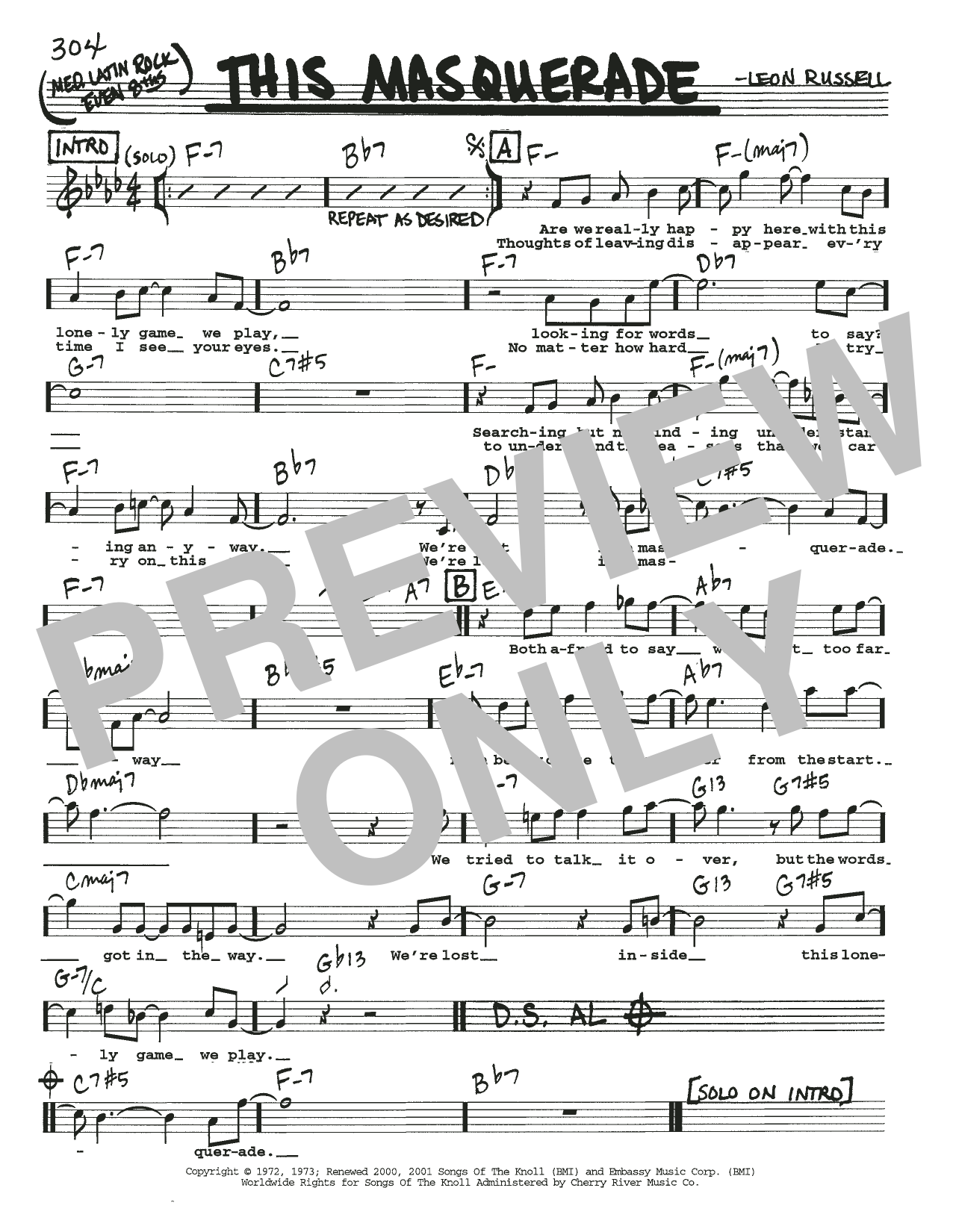 George Benson This Masquerade Sheet Music