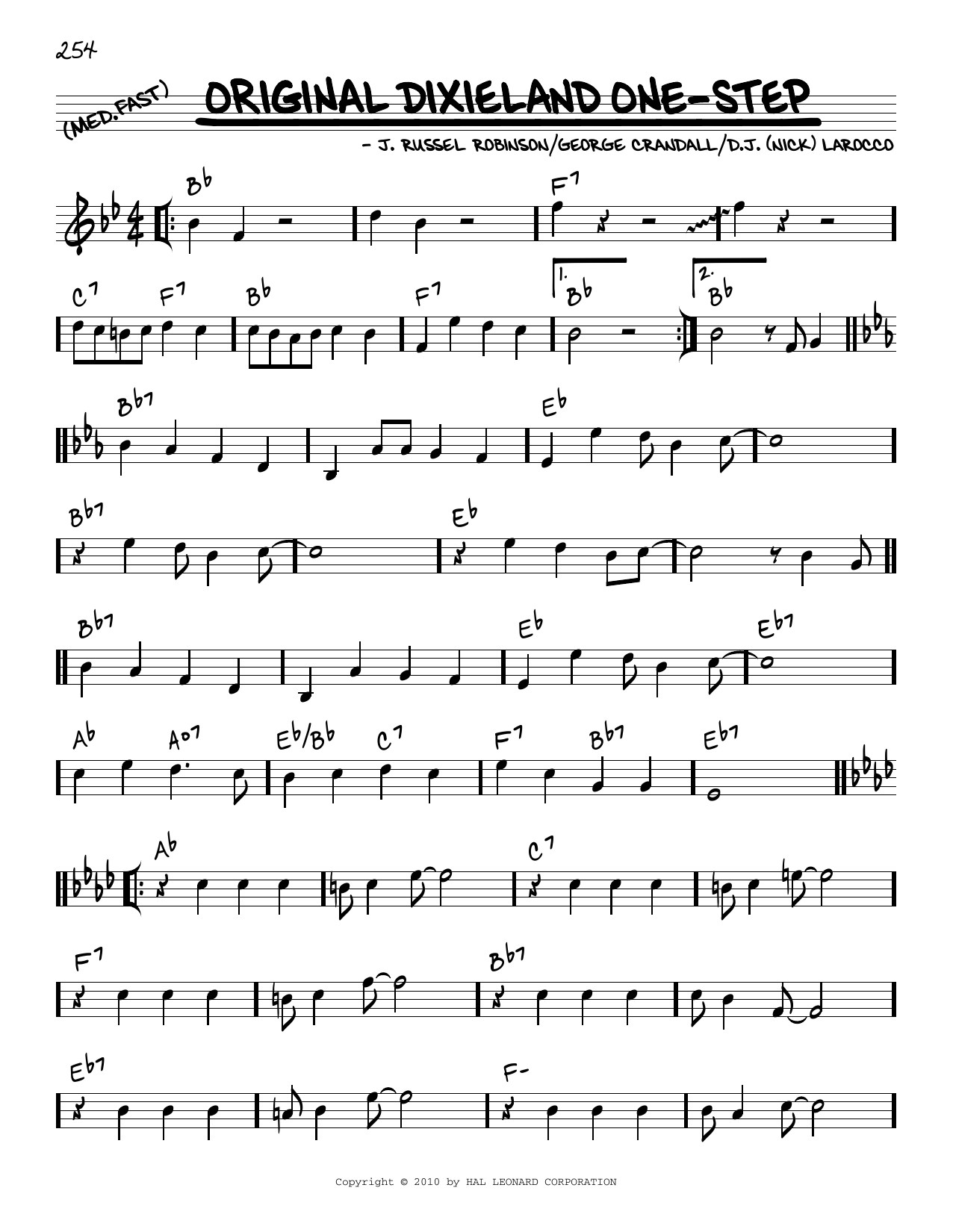 George Crandall Original Dixieland One-Step (arr. Robert Rawlins) Sheet Music