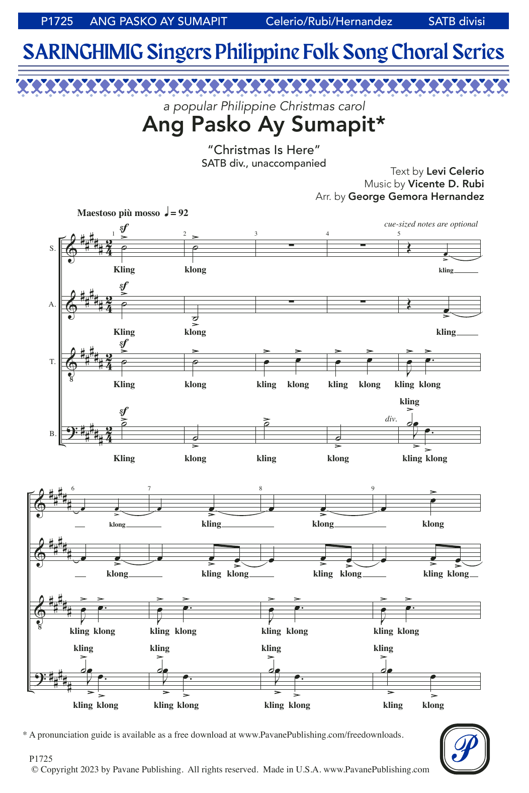 George Gemora Hernandez Ang Pasko Ay Sumapit (Christmas Is Here) Sheet Music