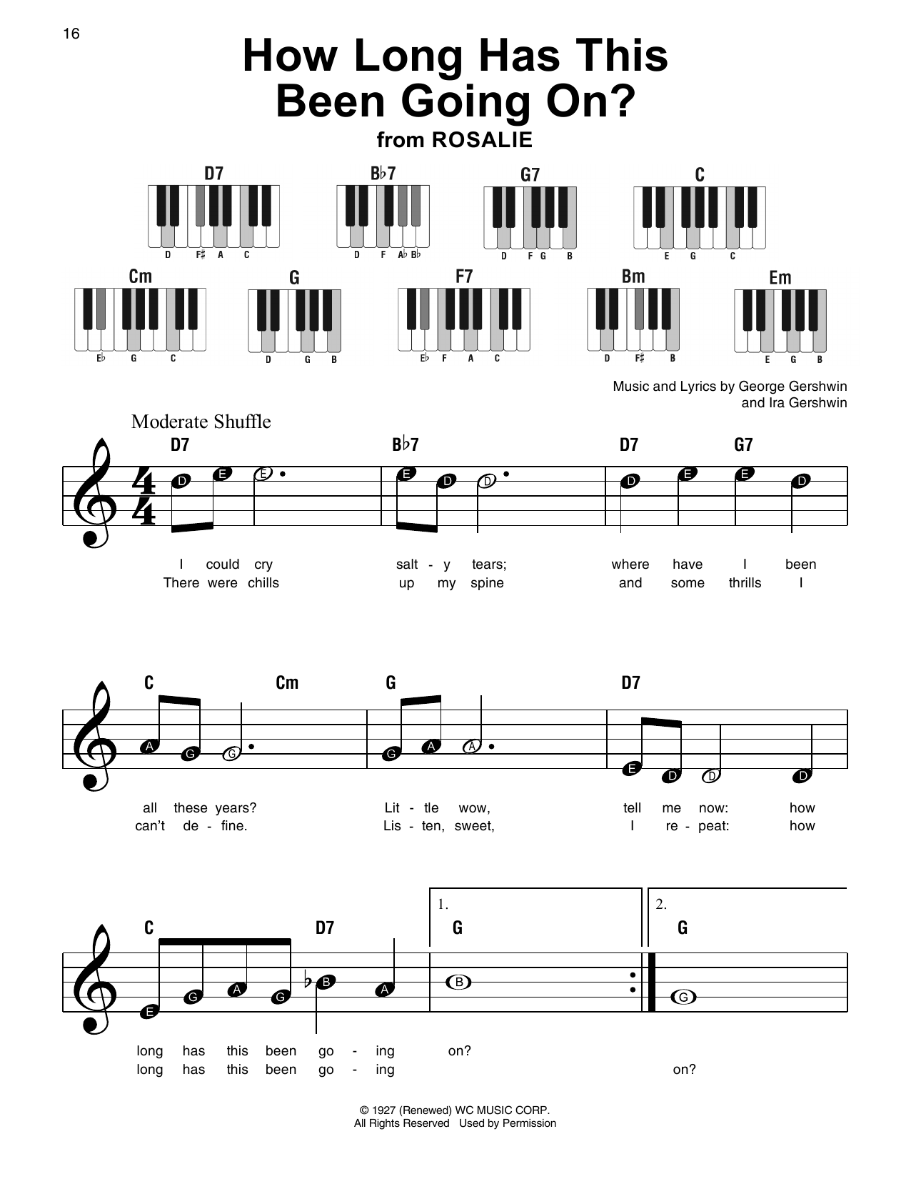 George Gershwin & Ira Gershwin How Long Has This Been Going On? (from Rosalie) Sheet Music