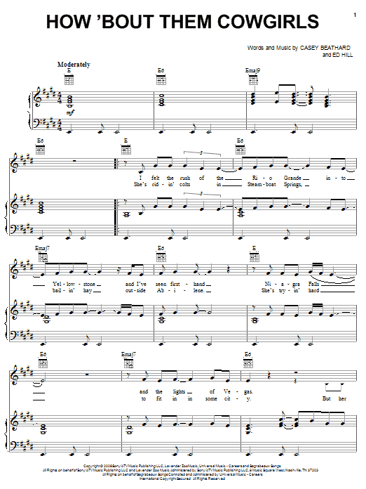 George Strait How 'Bout Them Cowgirls Sheet Music