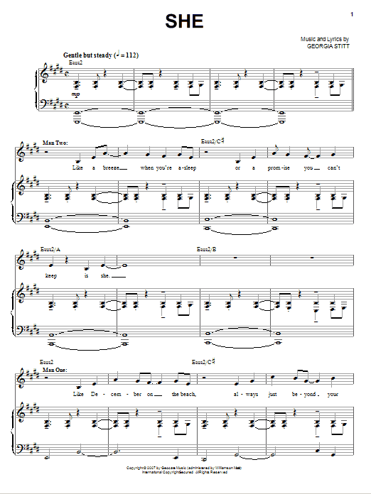 Georgia Stitt She Sheet Music