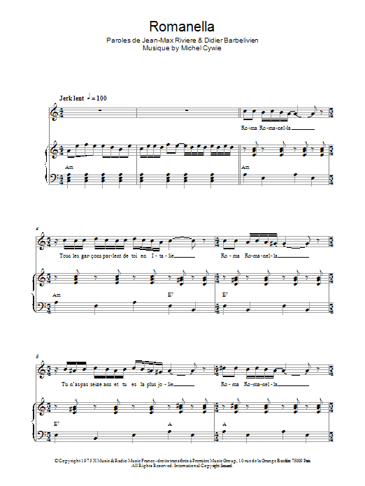 Gianni Nazzaro Romanella Sheet Music