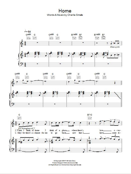 Glee Cast Home Sheet Music