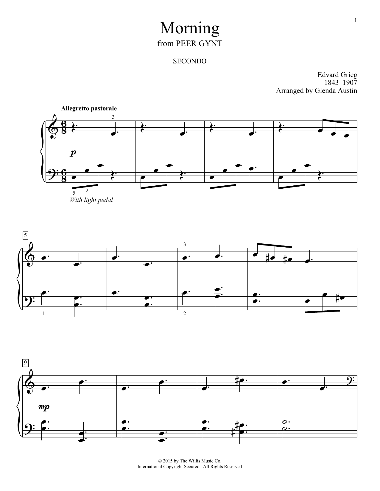 Glenda Austin Morning Sheet Music
