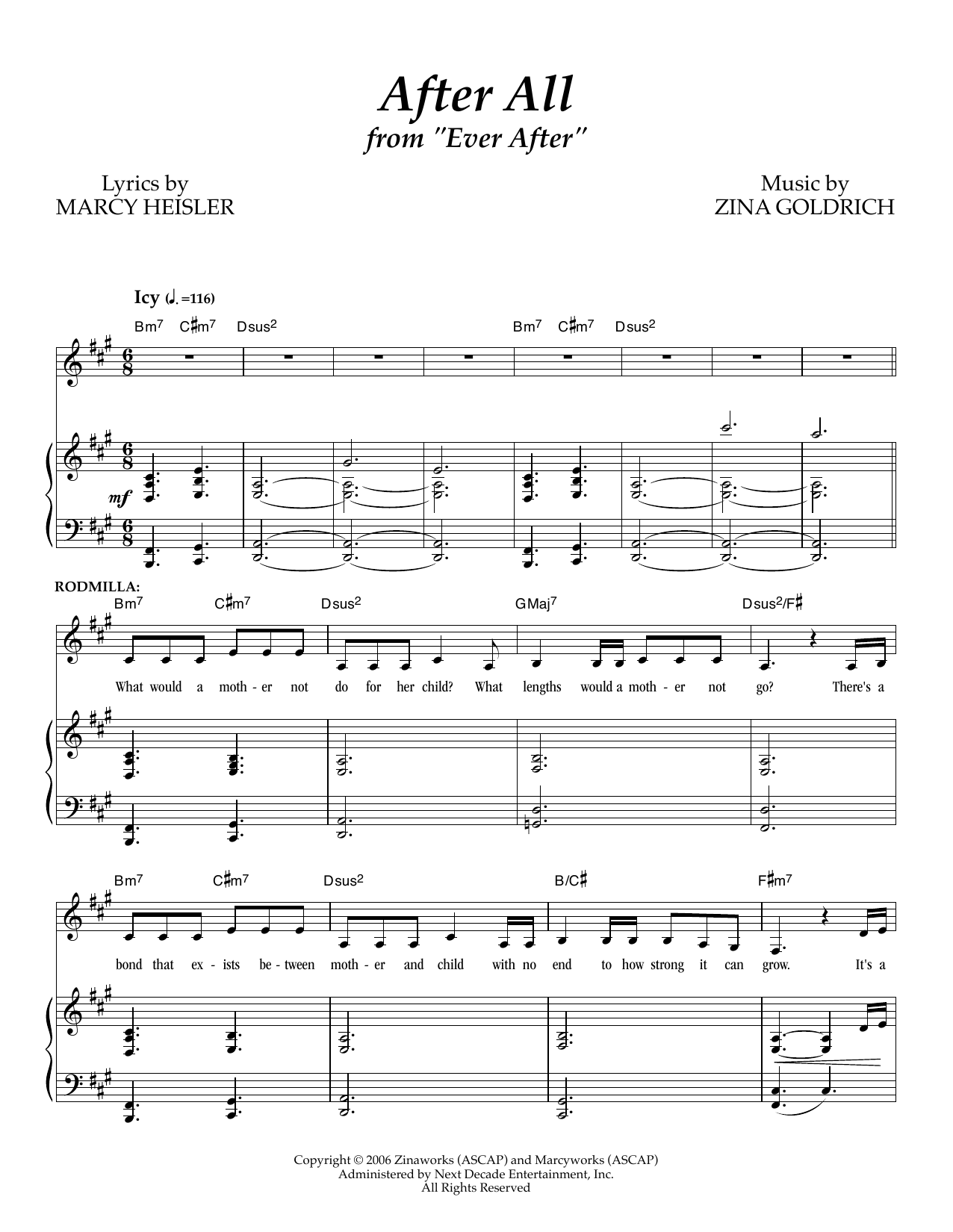 Goldrich & Heisler After All Sheet Music