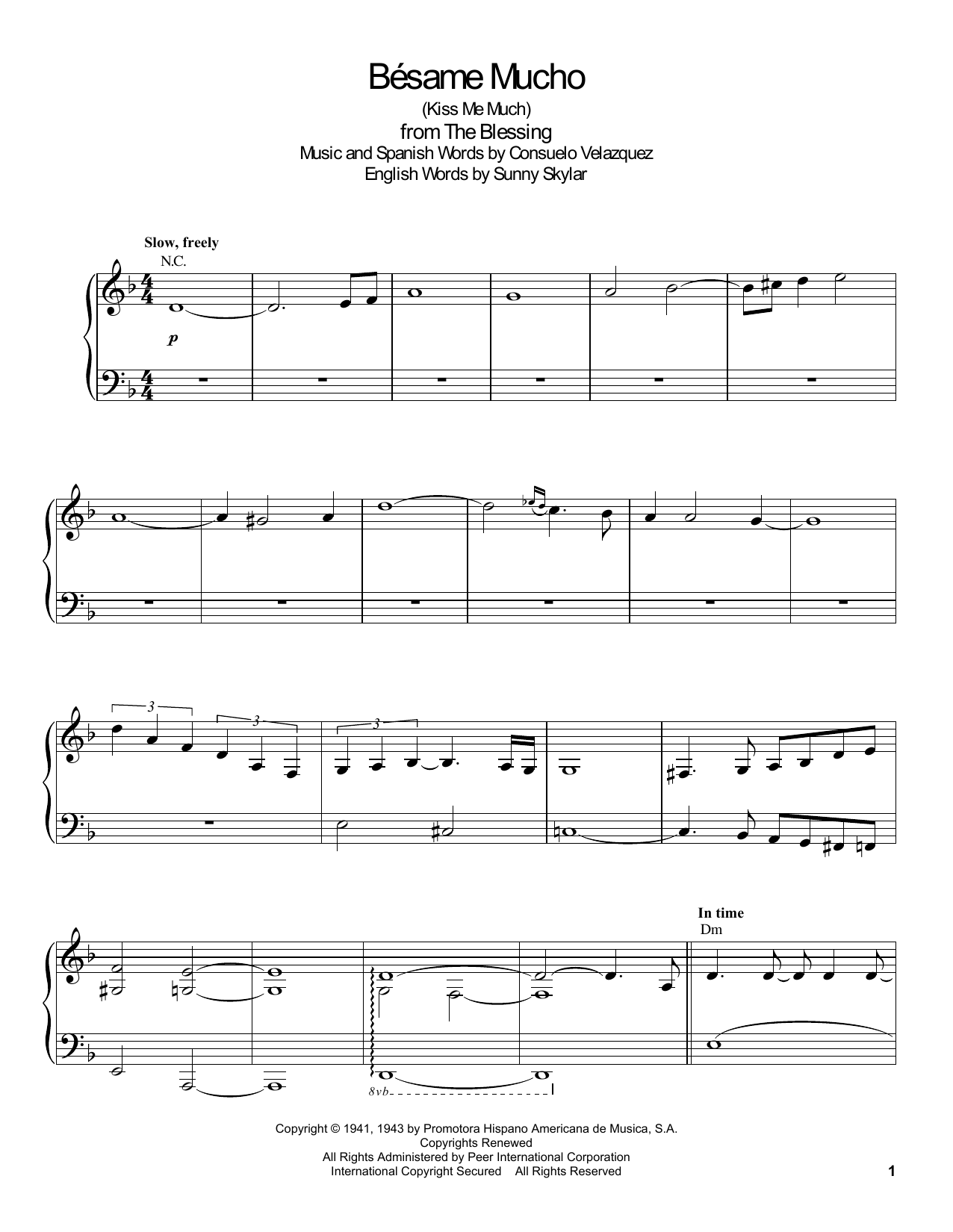 Gonzalo Rubalcaba Bésame Mucho (Kiss Me Much) Sheet Music
