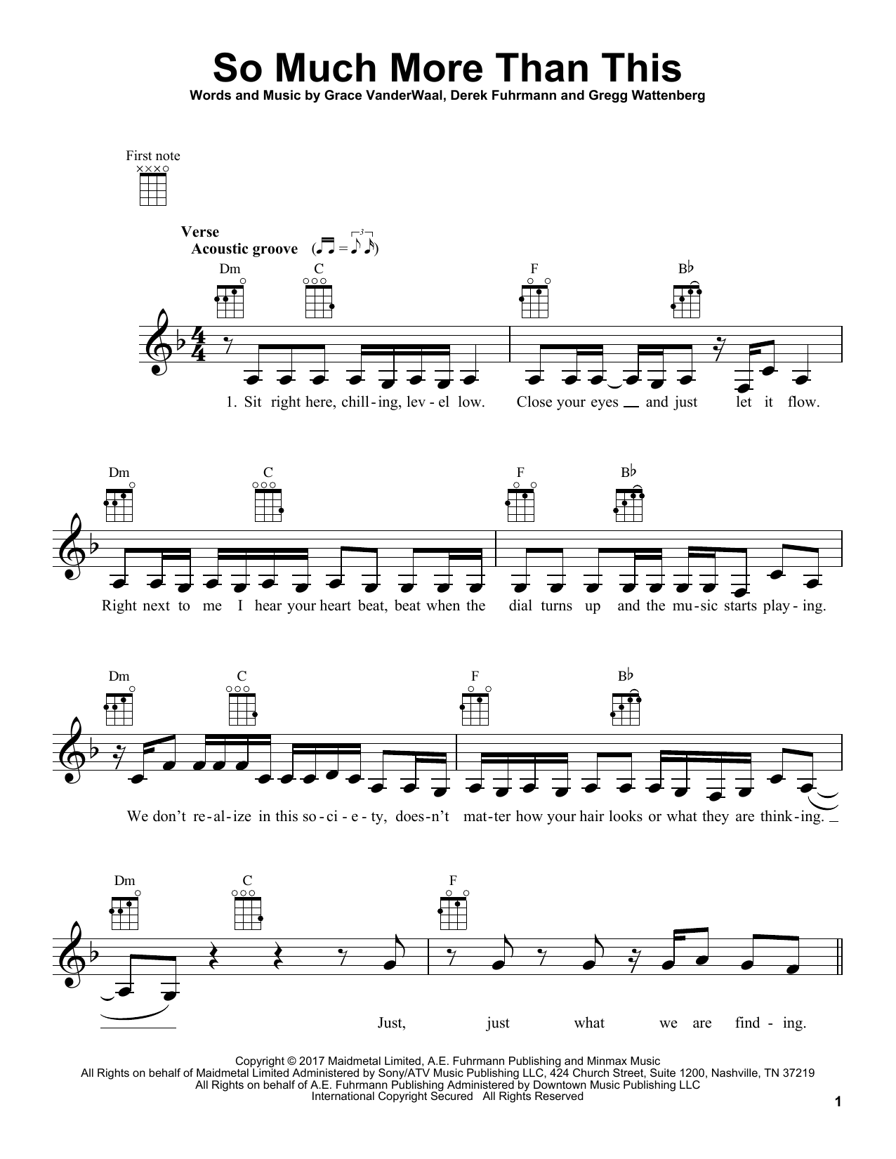 Grace VanderWaal So Much More Than This Sheet Music