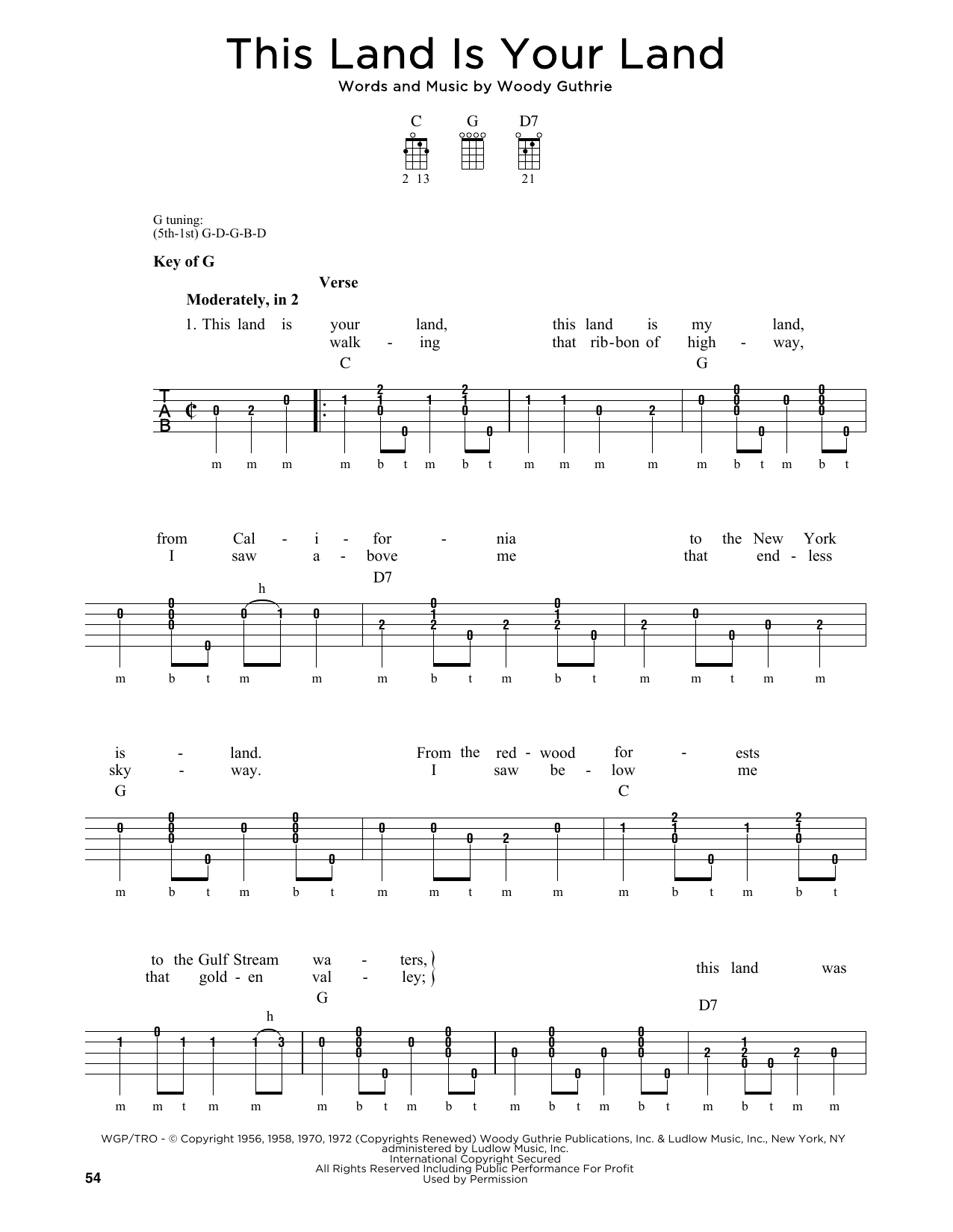 Greg Cahill This Land Is Your Land Sheet Music