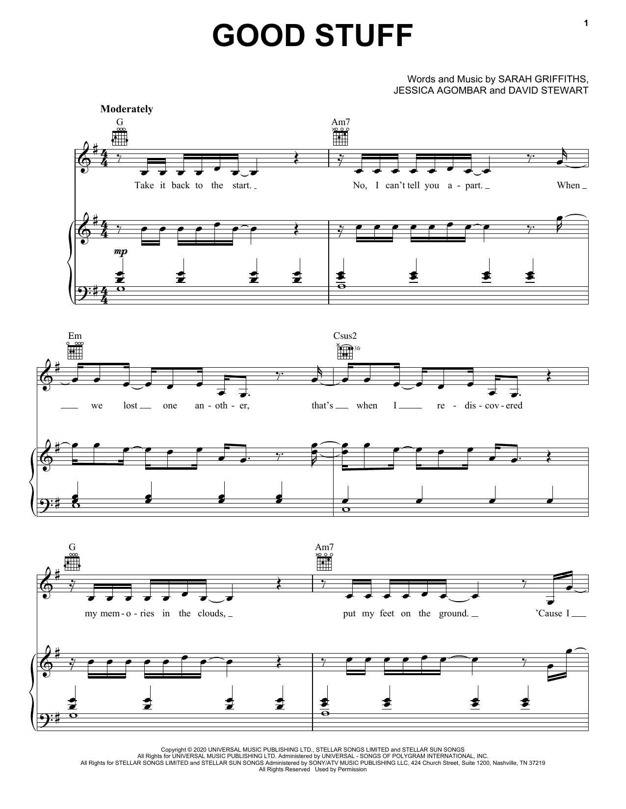 Griff Good Stuff Sheet Music