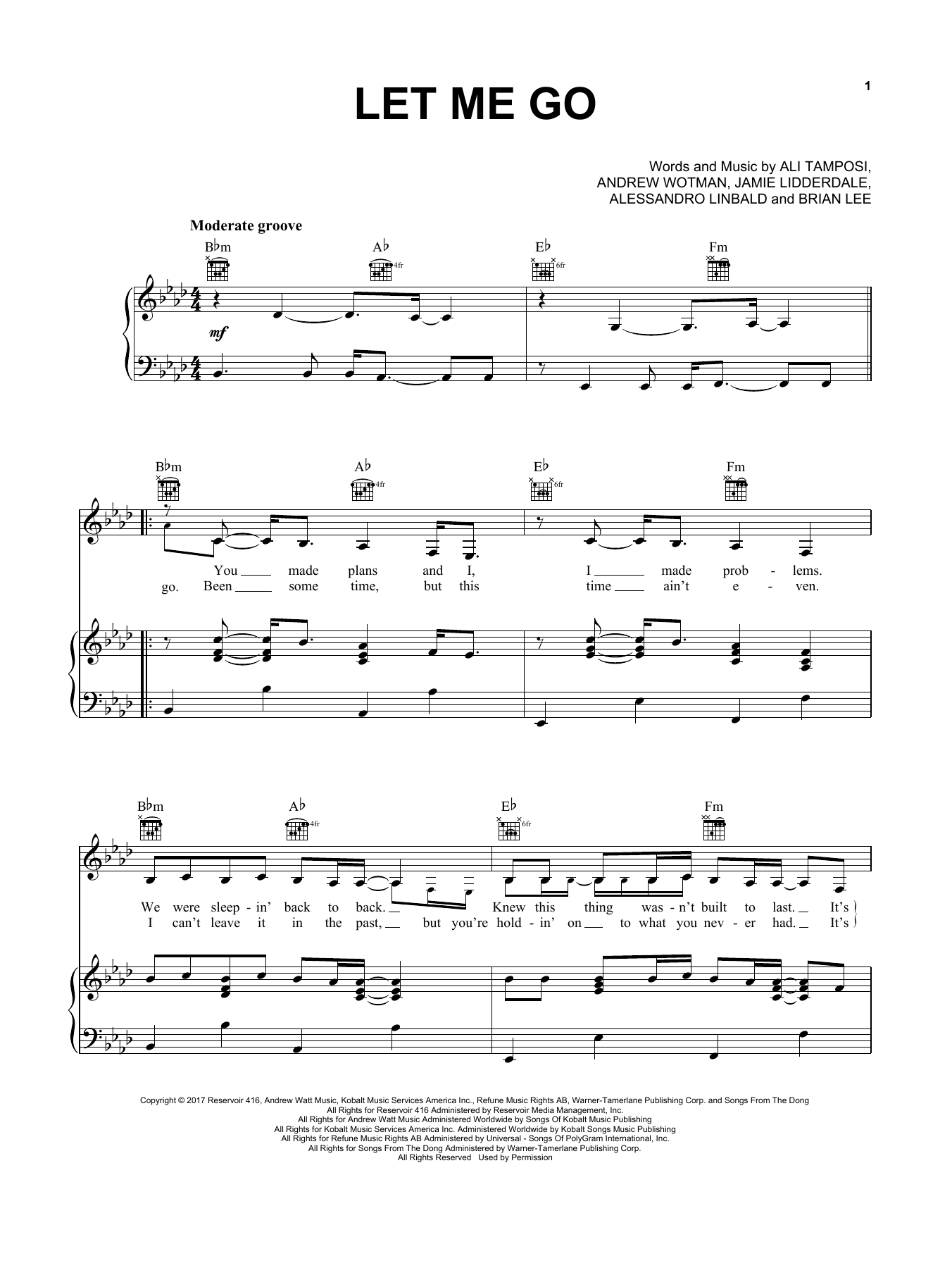 Hailee Steinfeld and Alesso feat. Florida Georgia Line Let Me Go Sheet Music