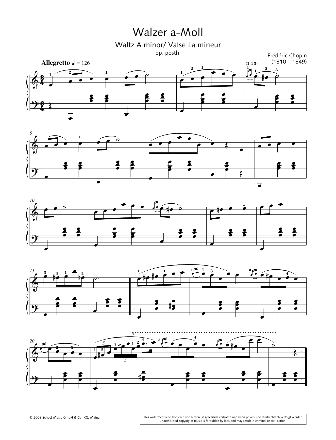 Hans-Gunter Heumann Waltz in A minor Sheet Music