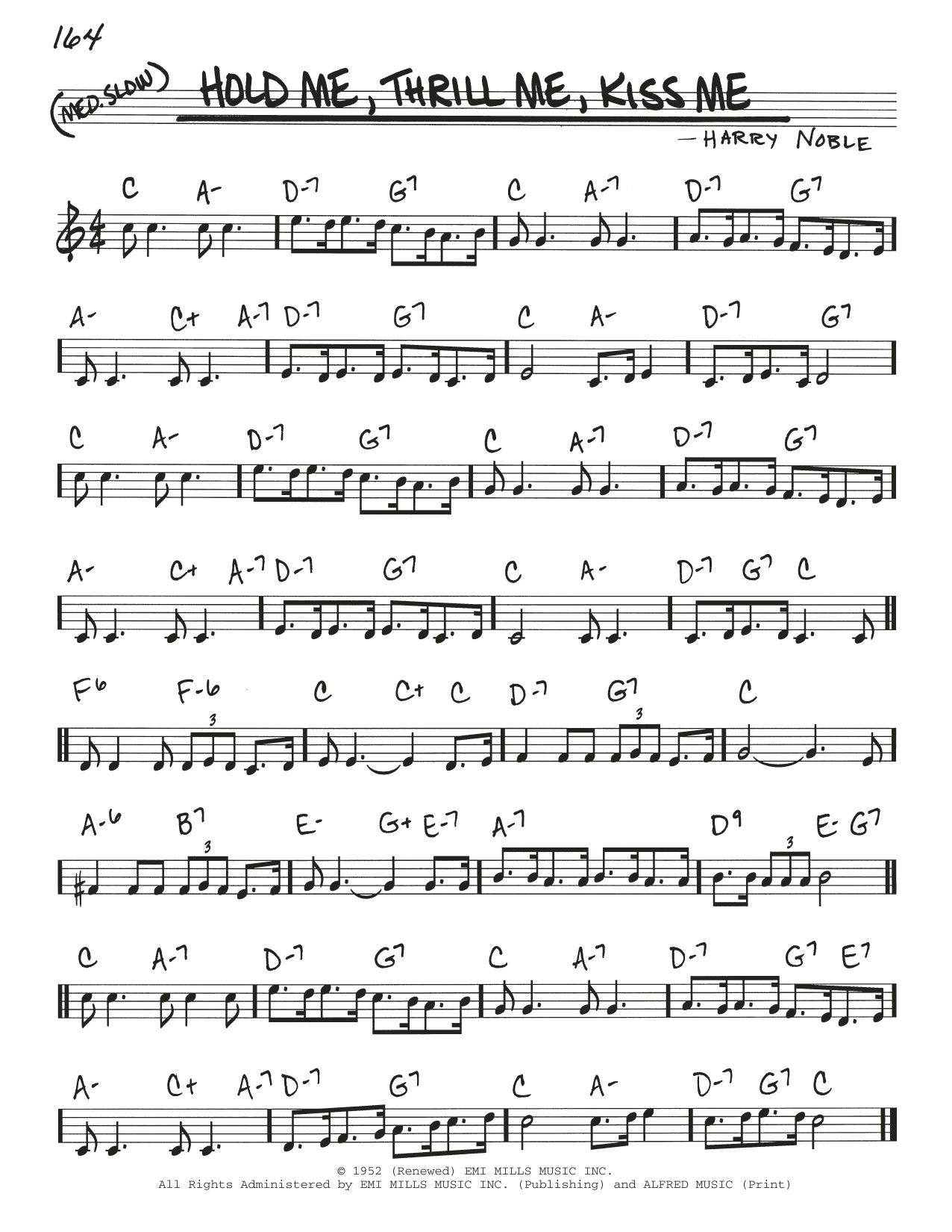 Harry Noble Hold Me, Thrill Me, Kiss Me Sheet Music