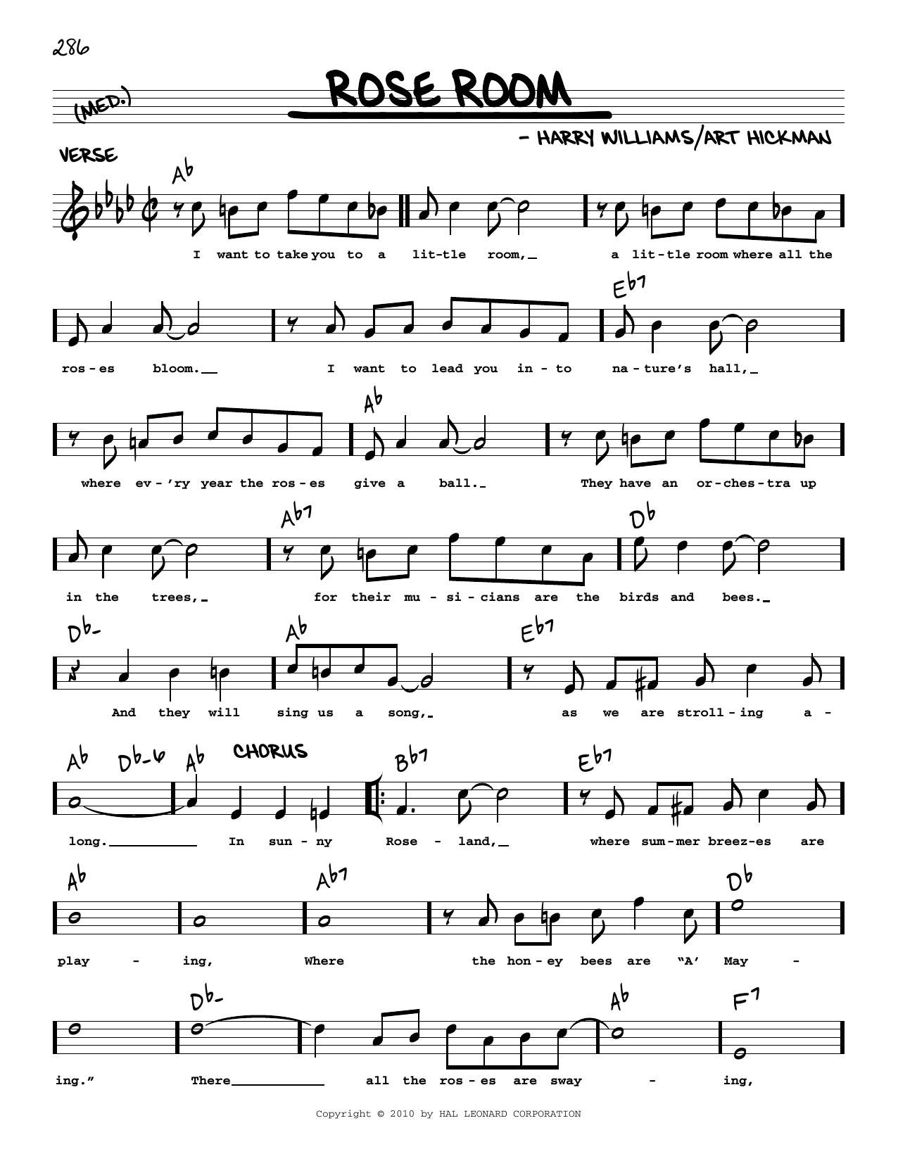 Harry Williams Rose Room (arr. Robert Rawlins) Sheet Music