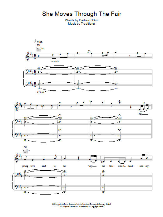 Hayley Westenra She Moves Through The Fair Sheet Music