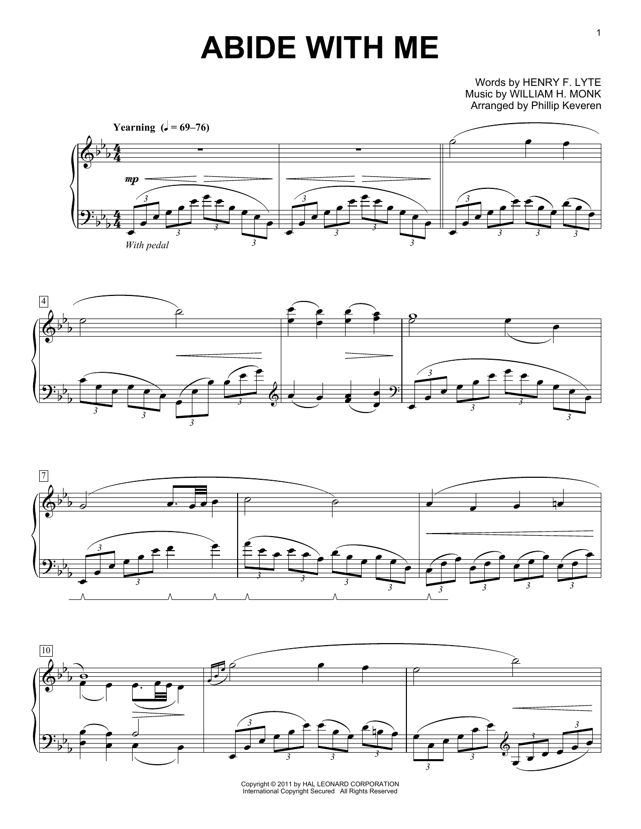Henry F. Lyte Abide With Me [Classical version] (arr. Phillip Keveren) Sheet Music