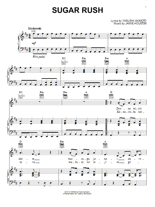 Henry Jackman Sugar Rush Sheet Music