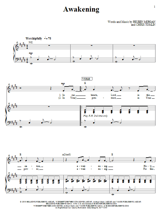Hillsong United Awakening Sheet Music