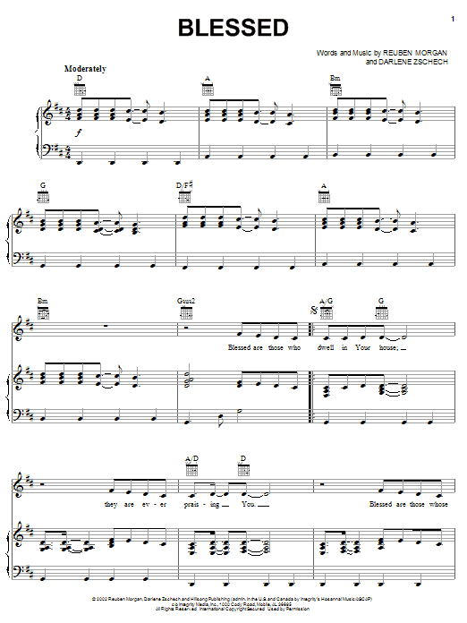 Hillsong Worship Blessed Sheet Music