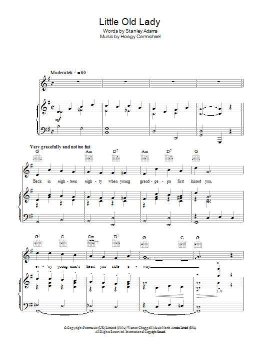 Hoagy Carmichael Little Old Lady Sheet Music