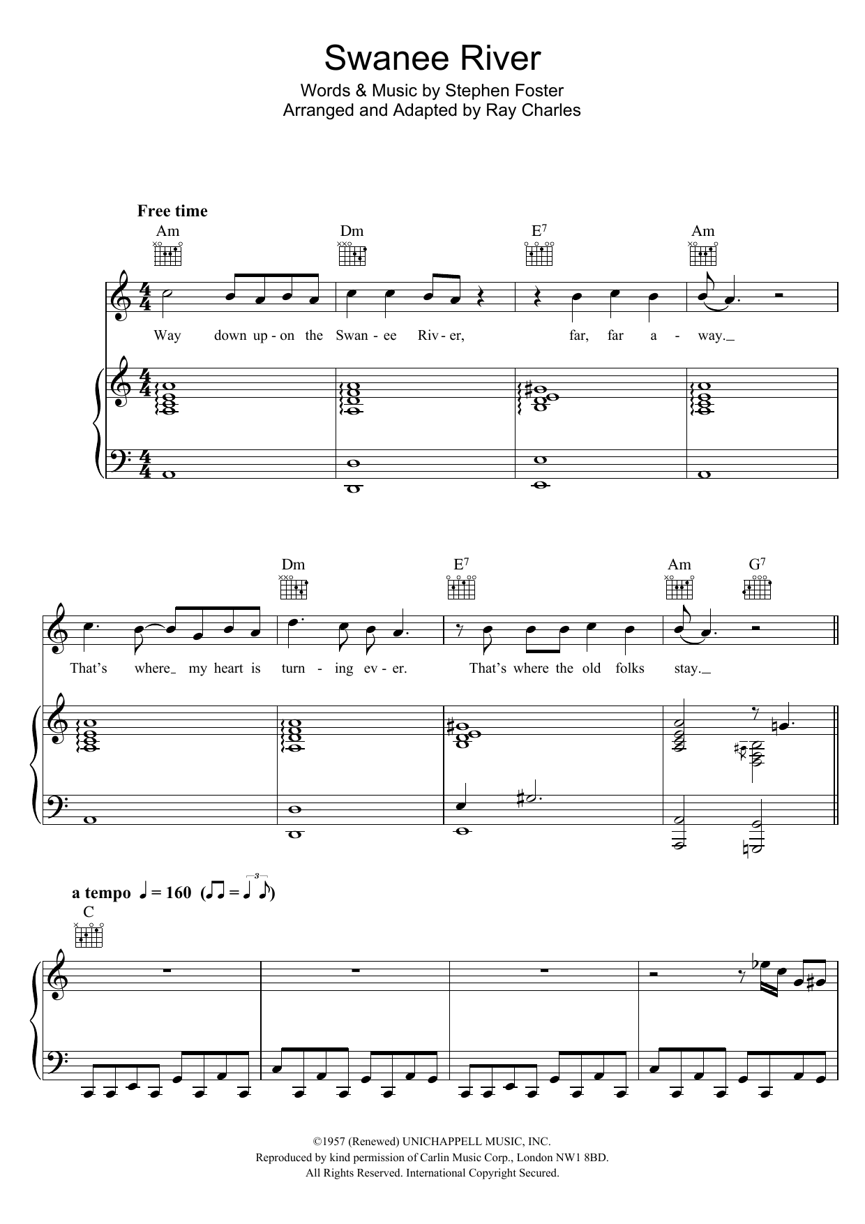 Hugh Laurie Swanee River Rock Sheet Music