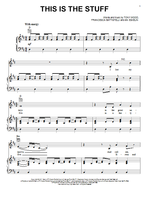 Ian Eskelin This Is The Stuff Sheet Music