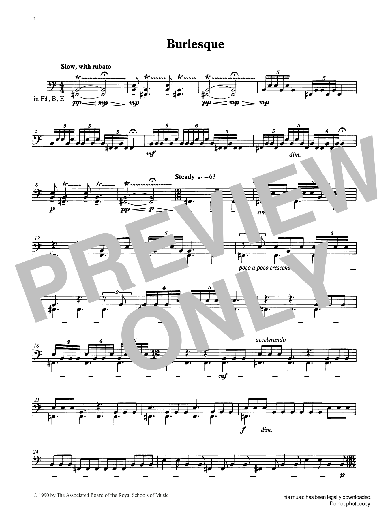 Ian Wright Burlesque from Graded Music for Timpani, Book IV Sheet Music