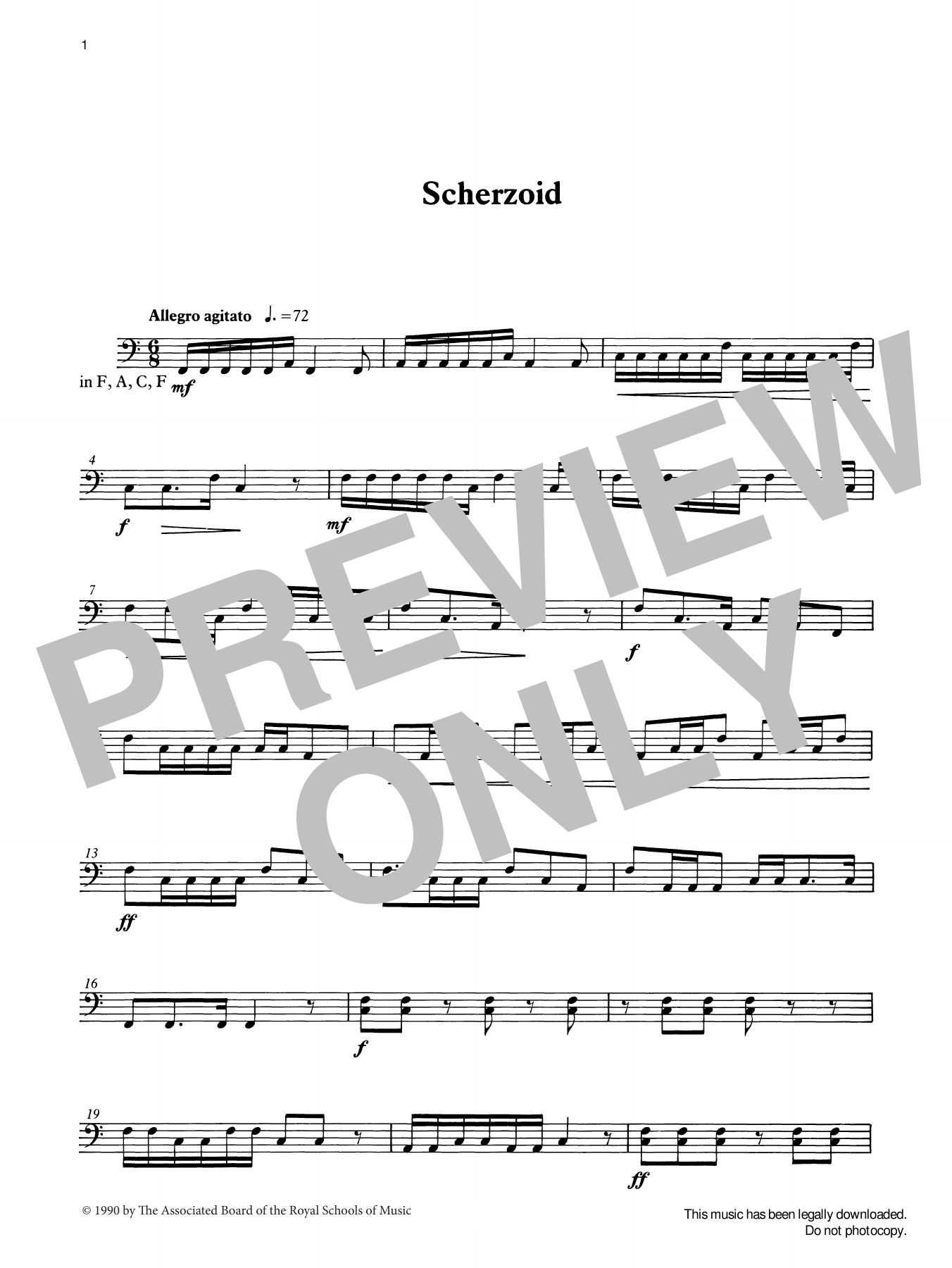 Ian Wright Scherzoid from Graded Music for Timpani, Book III Sheet Music
