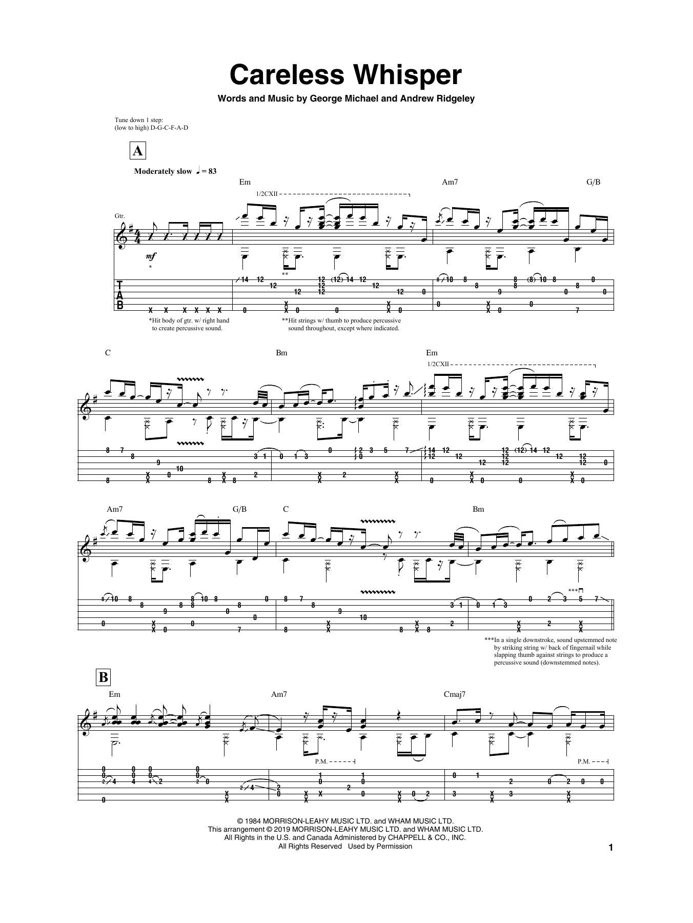 Igor Presnyakov Careless Whisper Sheet Music